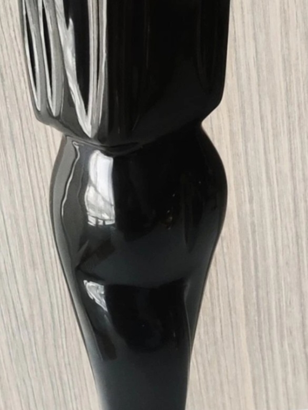 Vintage Black Onyx Man and Woman in Embrace 12 1/4" Figurine Statue